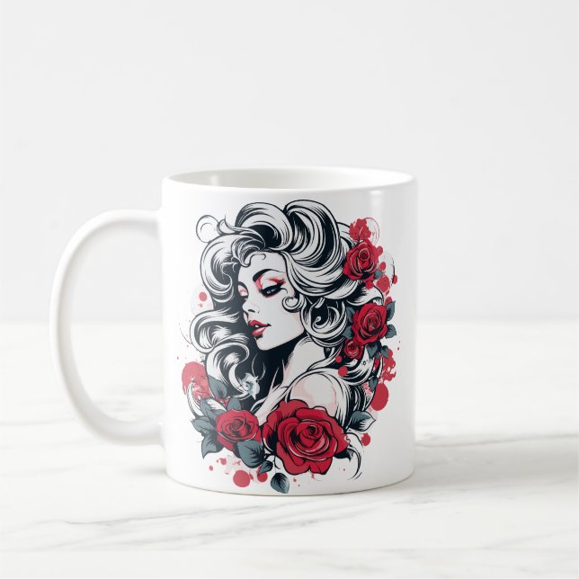 Unique Designer Coffee Mug (Left)
