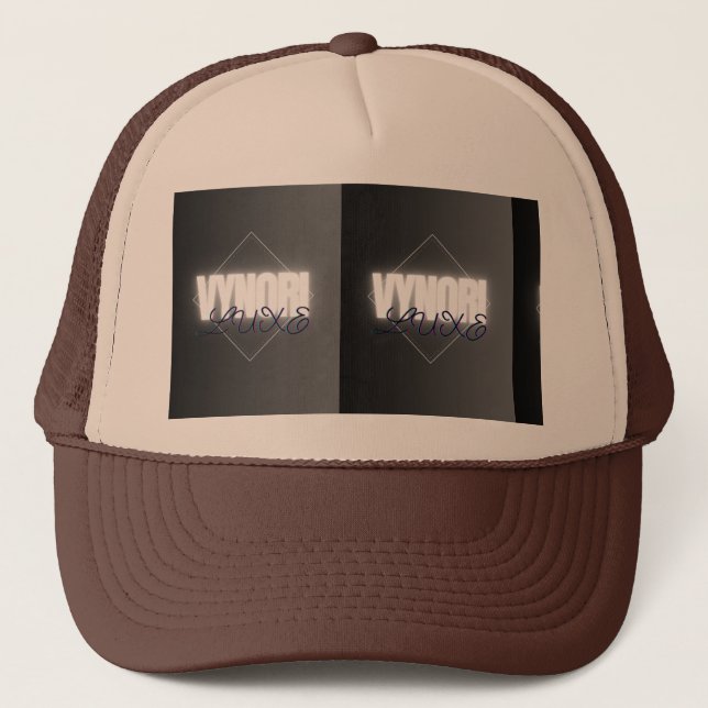  Unique Designs on Trendy Products by Vynori" Trucker Hat (Front)