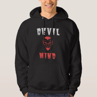Unique Devil Mind Hoodie - Edgy Graphic