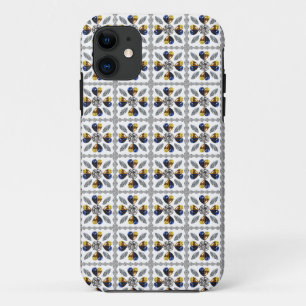 Unique Diamond Art, Yellow Blue in Heart iPhone 11 Case