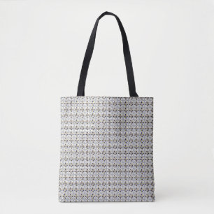 Unique Diamond Art, Yellow Blue in Heart Tote Bag