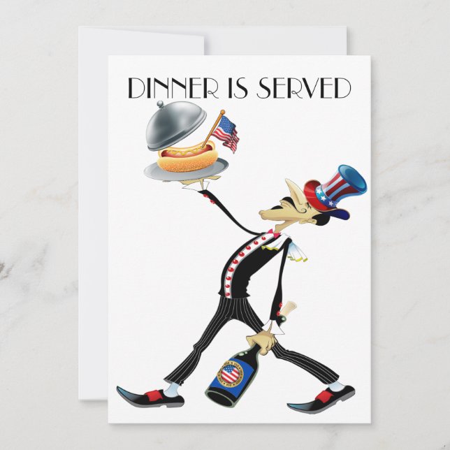 Unique Dinner / Gathering Version 3 Invitation (Front)