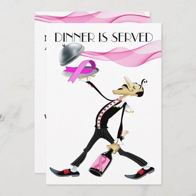 Unique Dinner / Gathering Version 5 Invitation (Front/Back)