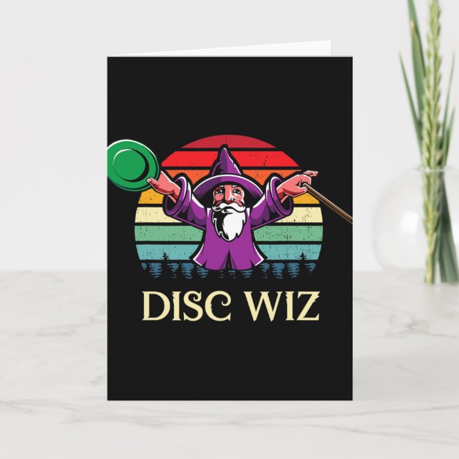 Unique Disc Golf Player Gift Frisbees Golfer Cool  Card (Front)