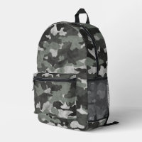 Unique Distressed Black and Grey Camo Pattern