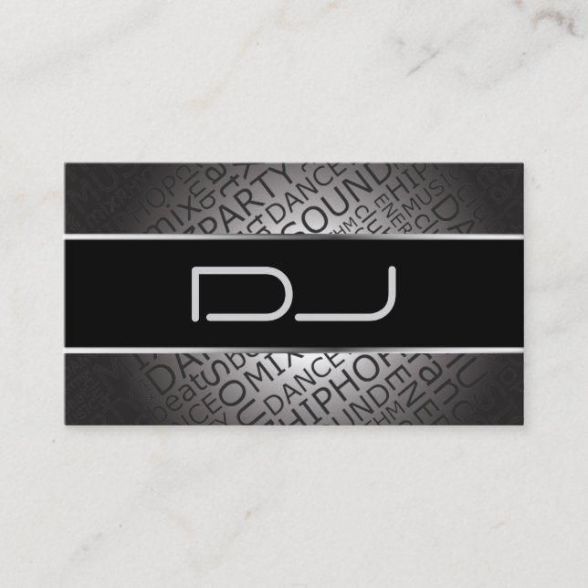 Unique DJ Business Card (Front)