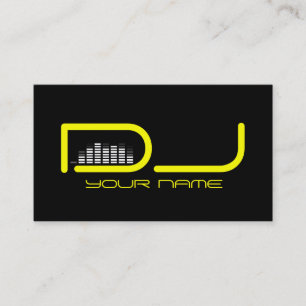 Unique DJ Business Card