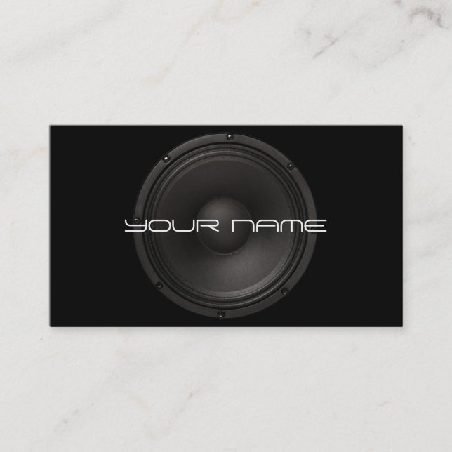 Unique DJ Business Card (Front)