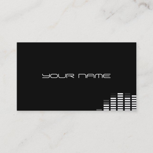 Unique DJ Business Card (Front)