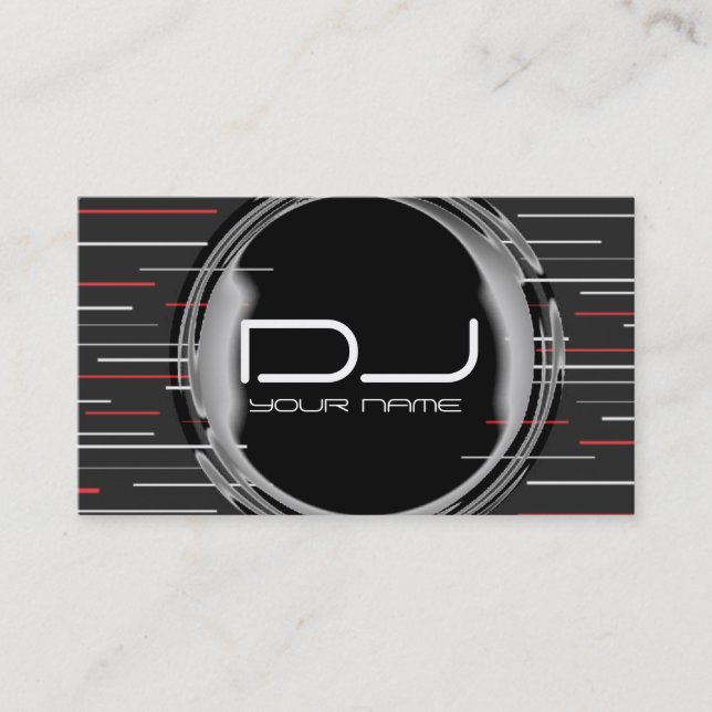 Unique DJ Business Card (Front)