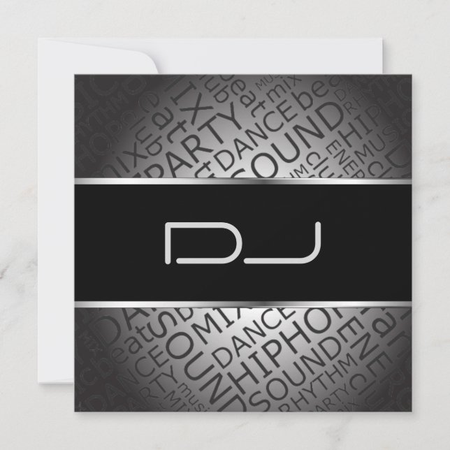 Unique DJ Invitation (Front)