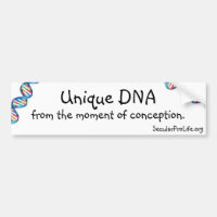Unique DNA from the moment of conception.