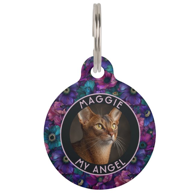 Unique Dog Gift Anemones Pet Tag (Front)