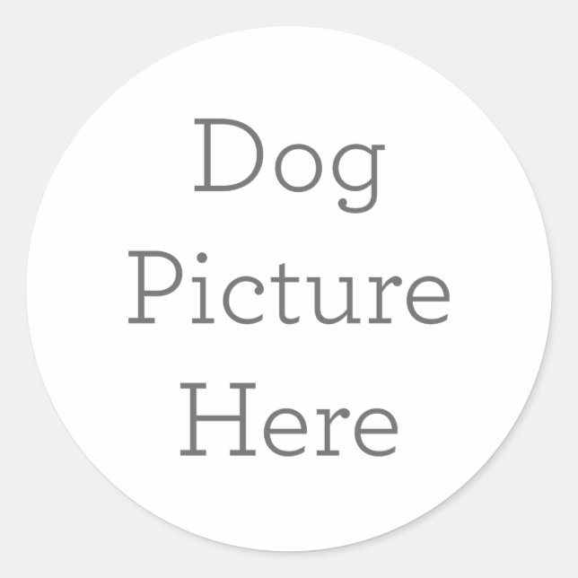 Unique Dog Picture Sticker Gift (Front)
