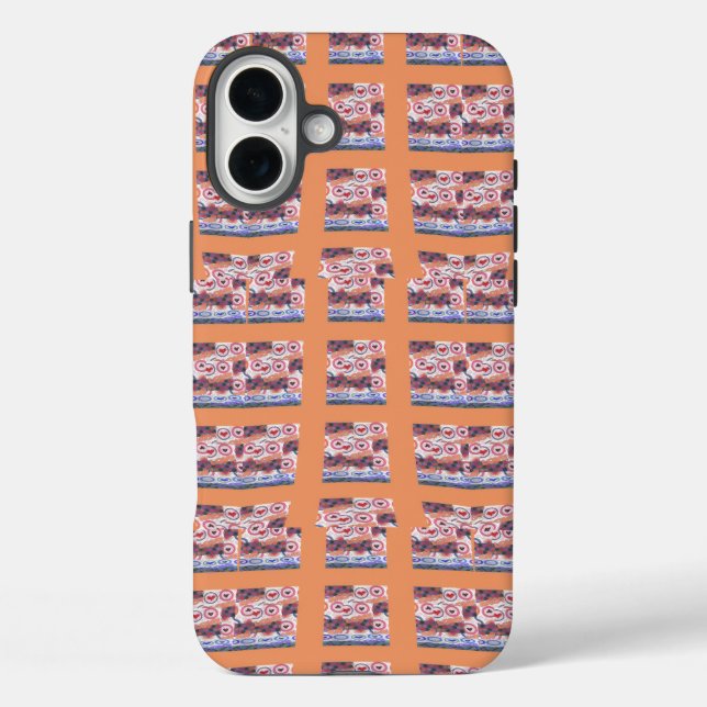 Unique Elegant Heart-Patterned Artwork for All Age Case-Mate iPhone Case (Back)