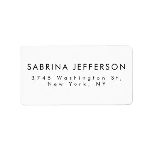 Unique Elegant Plain Simple Minimalist Label