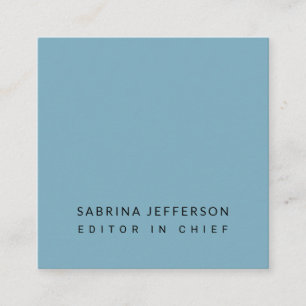 Unique Elegant Plain Simple Minimalist Light Blue Enclosure Card