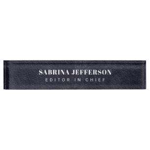 Unique Elegant Plain Simple Minimalist Nameplate