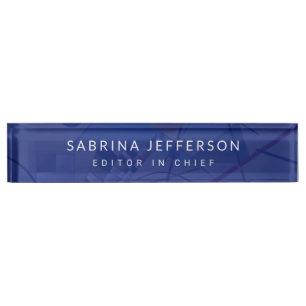 Unique Elegant Plain Simple Minimalist Nameplate