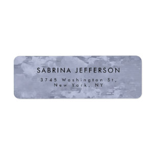 Unique Elegant Plain Simple Minimalist Return Address Label