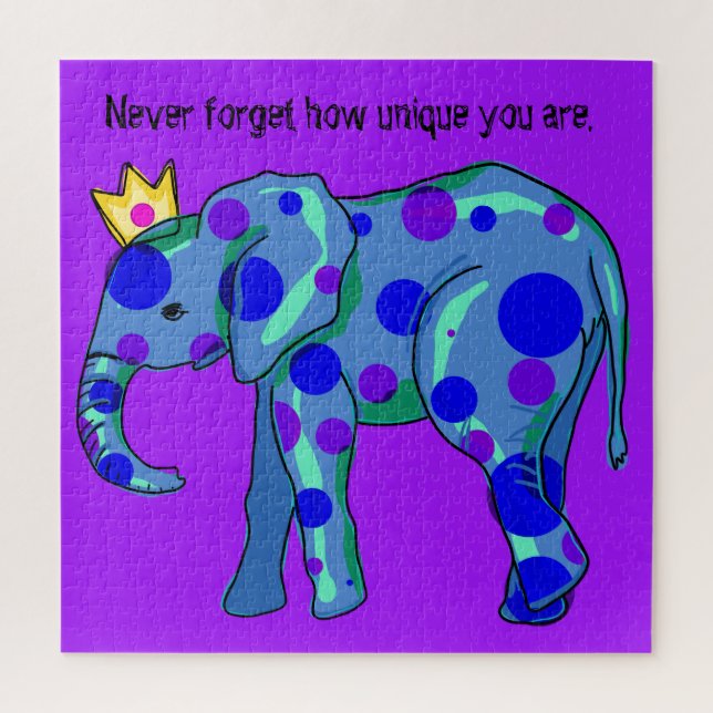 Unique Elephant Puzzle (Vertical)