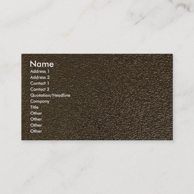 Unique Embossed gold Business Card (Front)