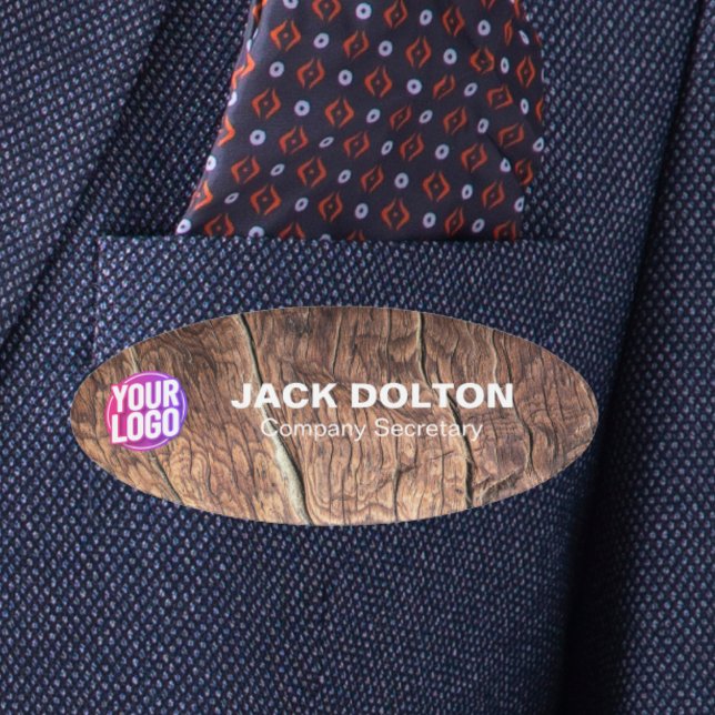 Unique Employee Badges: Customised Logo/Photo Tag (Custom Logo or Photo Employee Job Title & Name Tag)