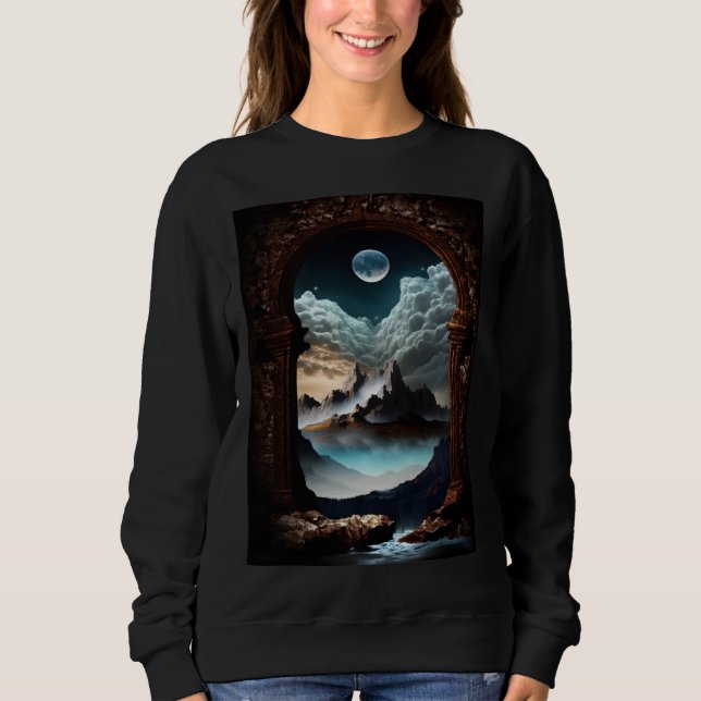 Unique Enchanting Fantasy Dreamscape Ethereal Orig Sweatshirt (Front)