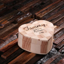 Unique Engraved Heart Shaped Large Jewellery Box