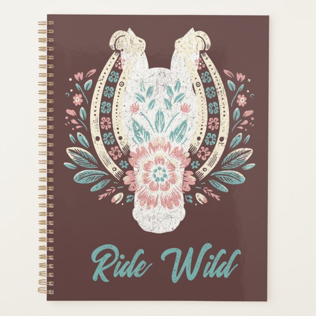 Unique Equestrian Boho Planner (Front)