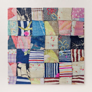 Unique Fabric: Bangkok Handmade Blankets Jigsaw Puzzle