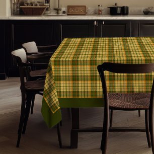 Unique Fall Autumn Tablecloth Elegant Chequered