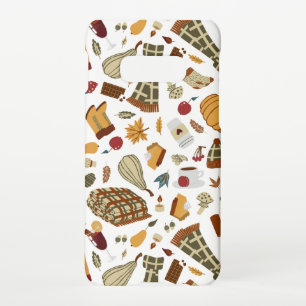 Unique Fall Leaves Harvest Autumn Pumpkins Samsung Galaxy Case
