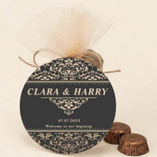 Unique fancy minimalist boho modern wedding  coaster