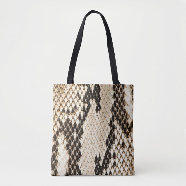Unique Fashion Snakeskin Tote Bag (Front)
