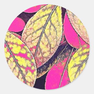 Unique Filtered Photo Classic Round Sticker