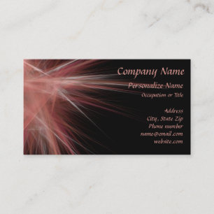 Unique Fireworks Starburst of Purple Pink Colour Business Card