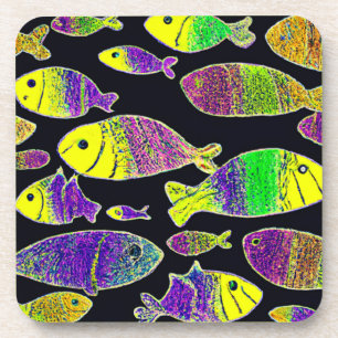 Unique Fish Patterns Art. Buy Now Coaster