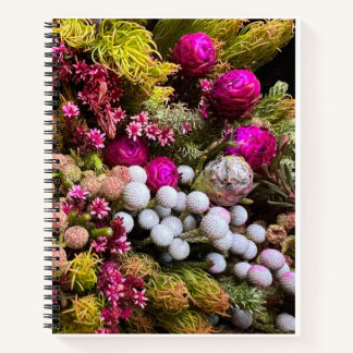 Unique Floral Design Notebook