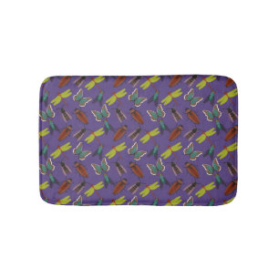 Unique Floral Pattern Bath Mat