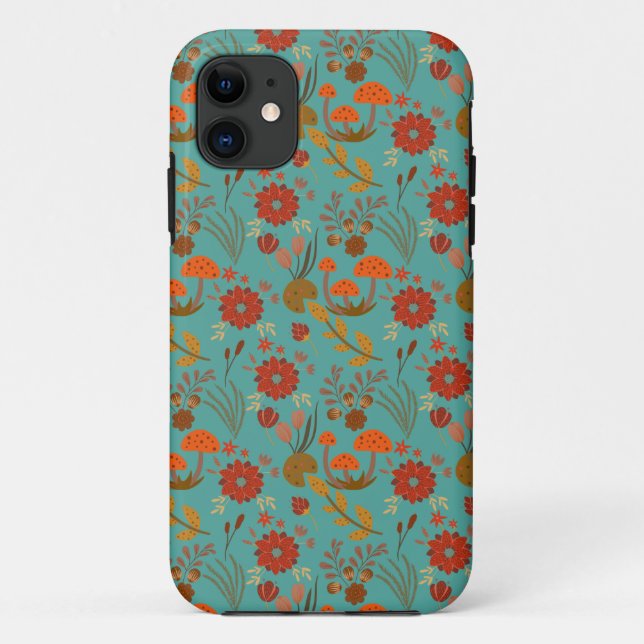 Unique Floral Pattern Case-Mate iPhone Case (Back)