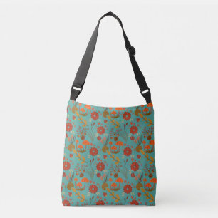 Unique Floral Pattern Crossbody Bag