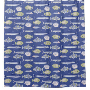 Unique Floral Pattern Shower Curtain