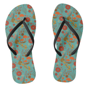 Unique Floral Pattern Thongs
