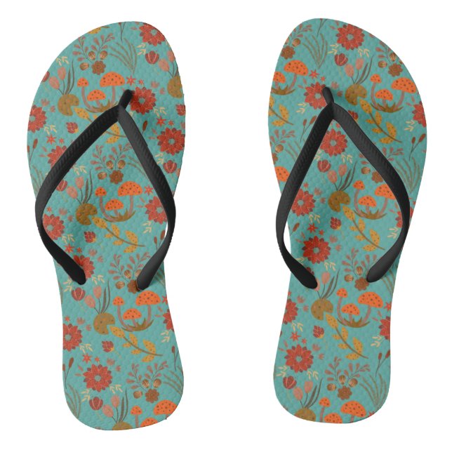 Unique Floral Pattern Thongs (Footbed)
