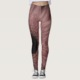 Unique Floral Photo Beautiful Light Pink Flower Leggings