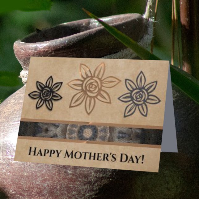Unique Floral Southwestern Style Mother's Day Card (Creator Uploaded)