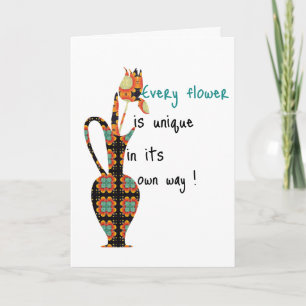 Unique Flower Card