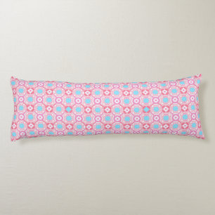 Unique flower check body cushion