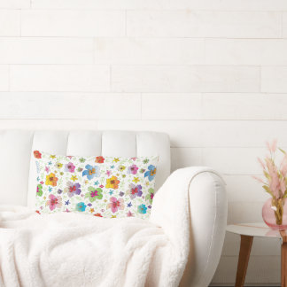 Unique Flower Pattern Modern Stylish Lumbar Pillow